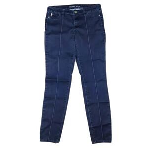 MICHAEL KORS Women's Front Seam Dark Rinse Mid-Rise Skinny Denim Jeans | Size 14